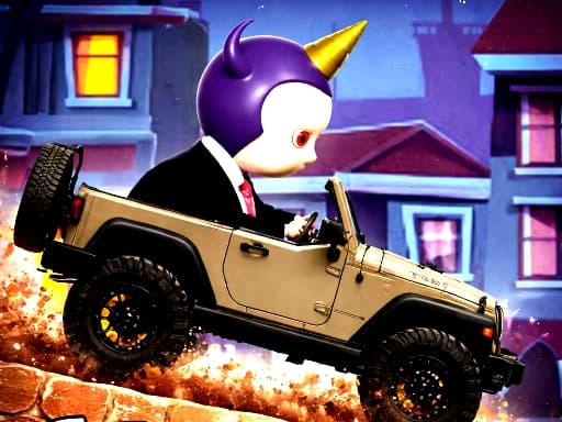 Play Labubu Wheelie Challenge - free racing game online