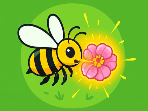 Play Bee and Flower - free reflex game online