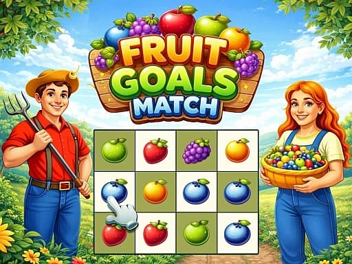 Play Fruit Goals Match - free runner game online