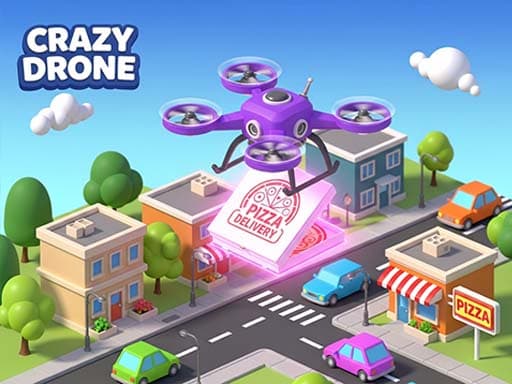Play Crazy Drone Pizza Delivery - free runner game online