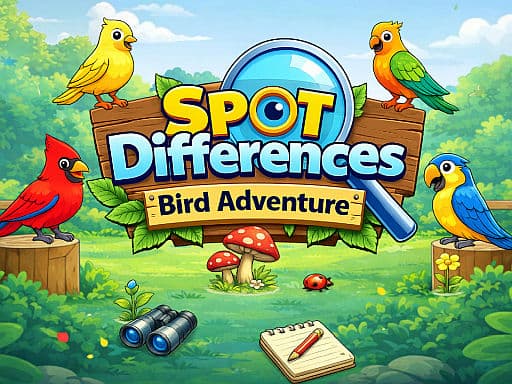 Play Spot Differences Bird Adventure - free puzzle game online