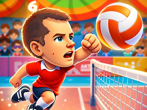 Play Head Volleyball Sport Game - free reflex game online