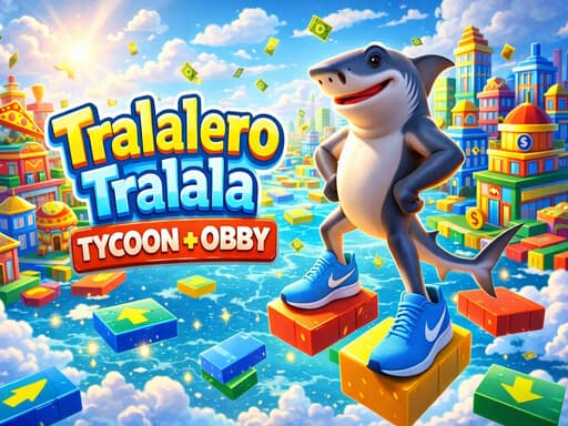 Play Tralalero Tralala Tycoon + Obby - free runner game online