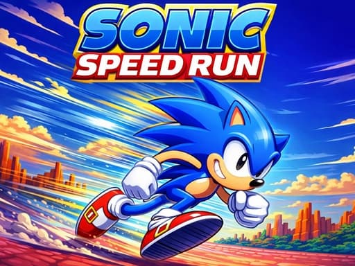 Play Sonic Speed Run - free hypercasual game online