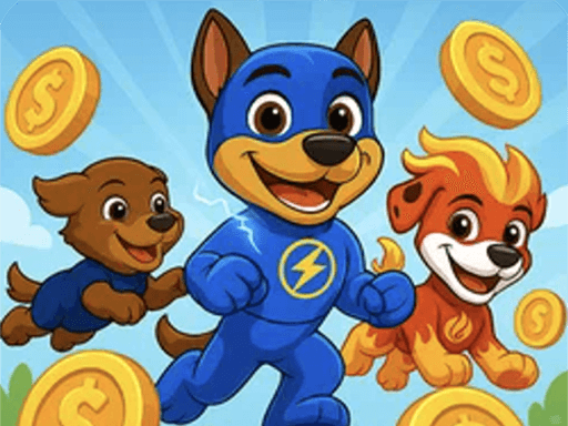 Play Paw Patrol Marshall Skye Ryder Everest - free runner game online