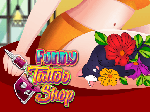 Play Funny Tattoo Shop 2 - free hypercasual game online