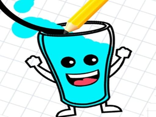 Play Draw Happy Glass - free puzzle game online