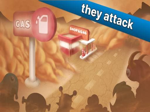 Play Gas station survival - free reflex game online