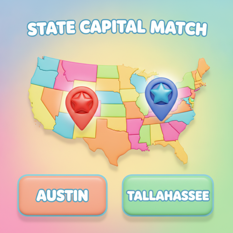 Play State Capital Match - free memory game online